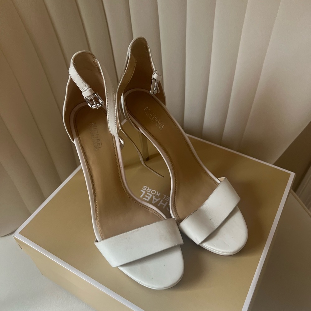White sandals